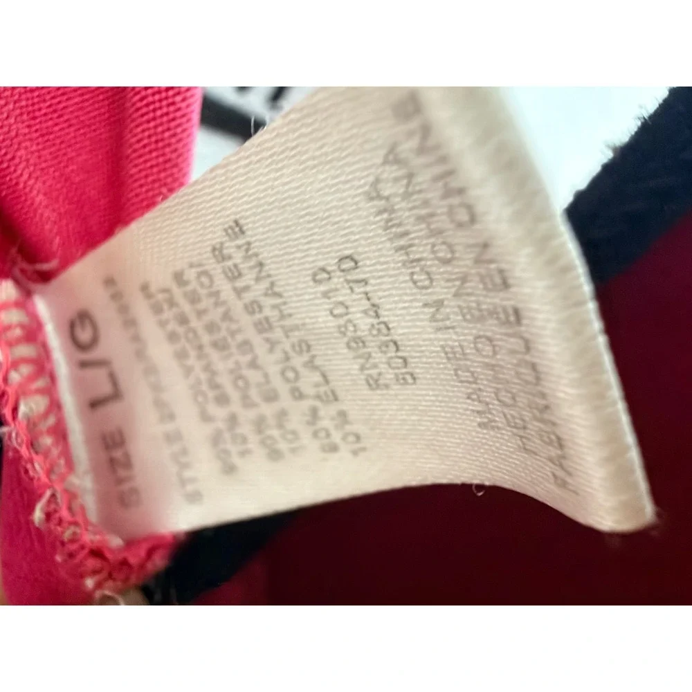 Believe Pink Sports Bra Padded Criss Cross Back Activewear Fuchsia Medium